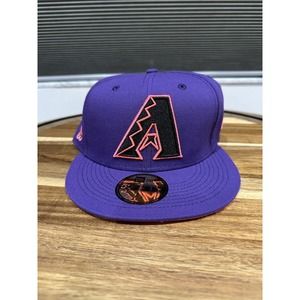 Arizona Diamonbacks Hat Mens 7 1/4 Purple Pink New Era Fitted Cap MLB Baseball